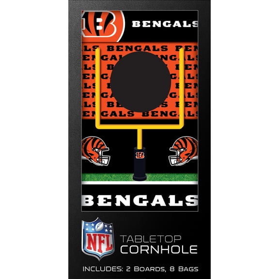 MasterPieces Officially Licensed NFL Cincinnati Bengals Tabletop Cornhole for Adults