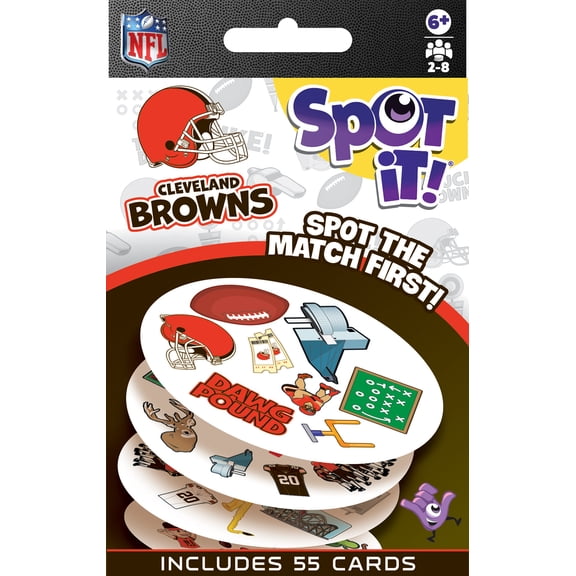 MasterPieces Officially Licensed NFL Cleveland Browns Spot It Game for Families
