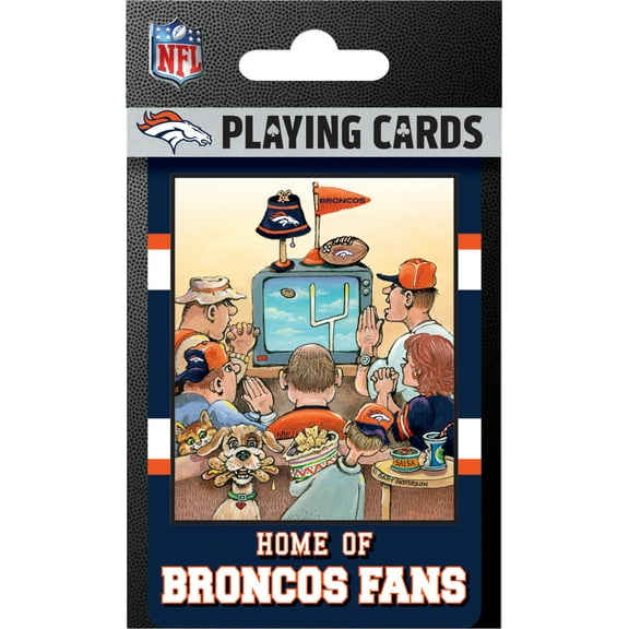 MasterPieces Officially Licensed NFL Denver Broncos Fan Deck Playing Cards - 54 Card Deck
