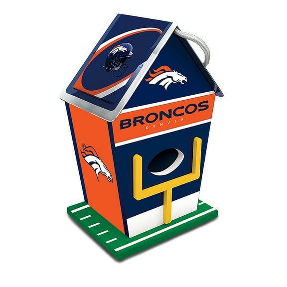 MasterPieces Officially Licensed NFL Denver Broncos outdoor wood birdhouse!