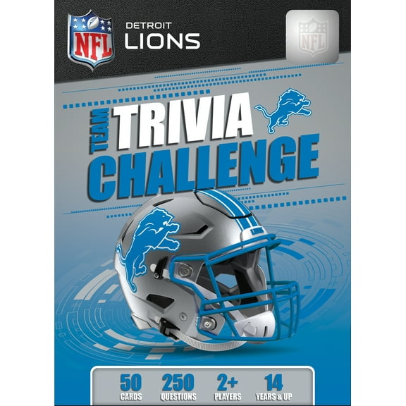 MasterPieces Officially Licensed NFL Detroit Lions Trivia Challenge Card Game