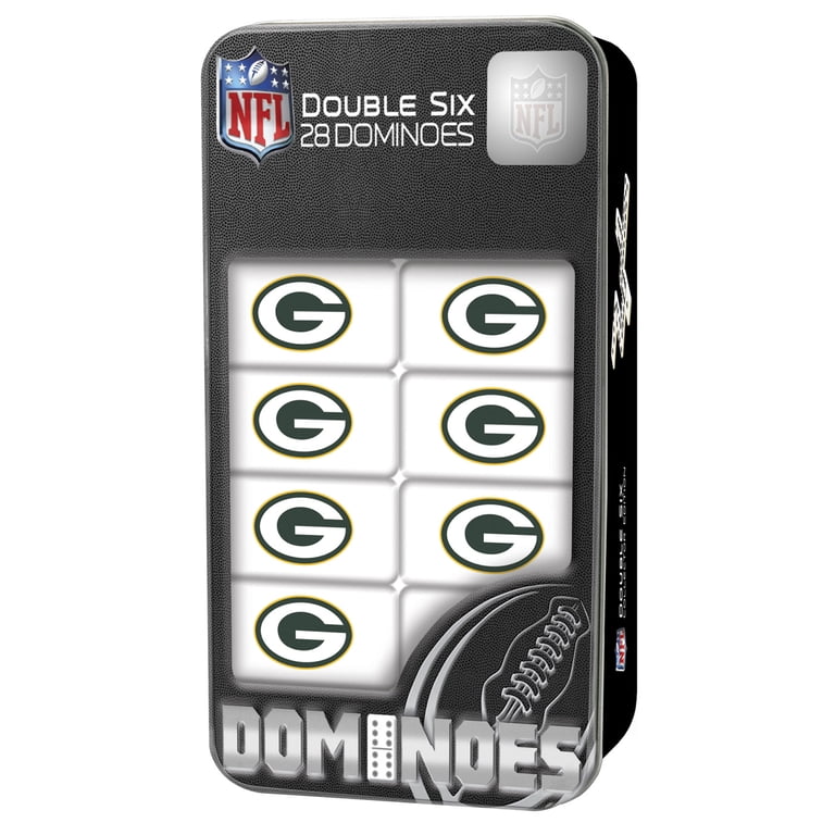 MasterPieces NFL Green Bay Packers Dominoes 28 Piece Set in Tin