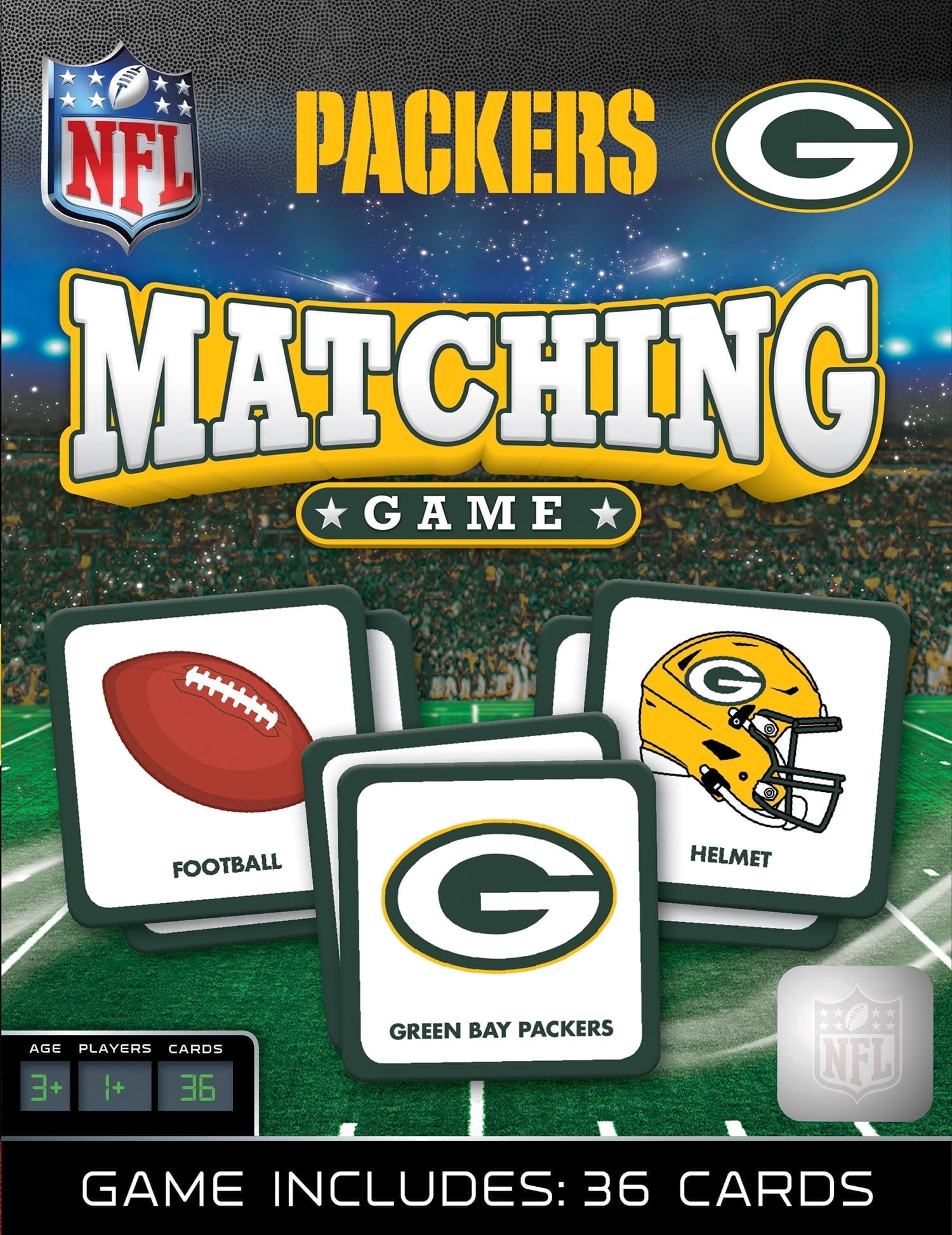 MasterPieces NFL Green Bay Packers Matching Game for Kids and