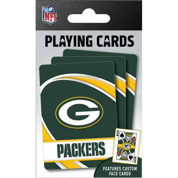 MasterPieces Officially Licensed NFL Green Bay Packers Playing Cards - 54 Card Deck for Adults
