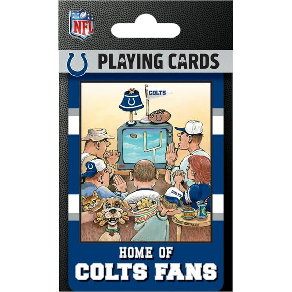 MasterPieces Officially Licensed NFL Indianapolis Colts Fan Deck Playing Cards - 54 Card Deck