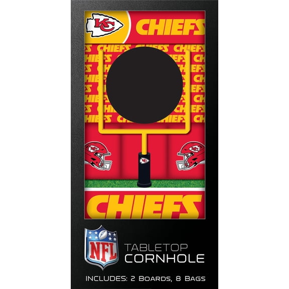 MasterPieces Officially Licensed NFL Kansas City Chiefs Tabletop Cornhole for Adults