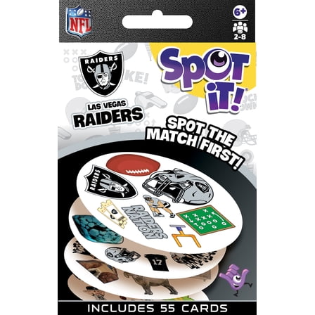 MasterPieces Officially Licensed NFL Las Vegas Raiders Spot It Game for Kids and Adults