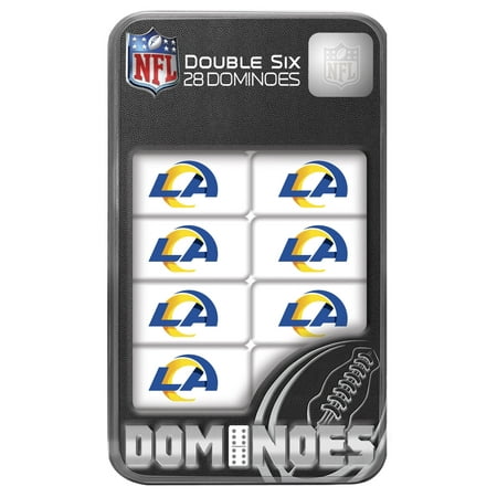 MasterPieces Officially Licensed NFL Los Angeles Rams 28 Piece Dominoes Game for Adults