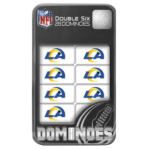 MasterPieces Officially Licensed NFL Los Angeles Rams 28 Piece Dominoes Game for Adults