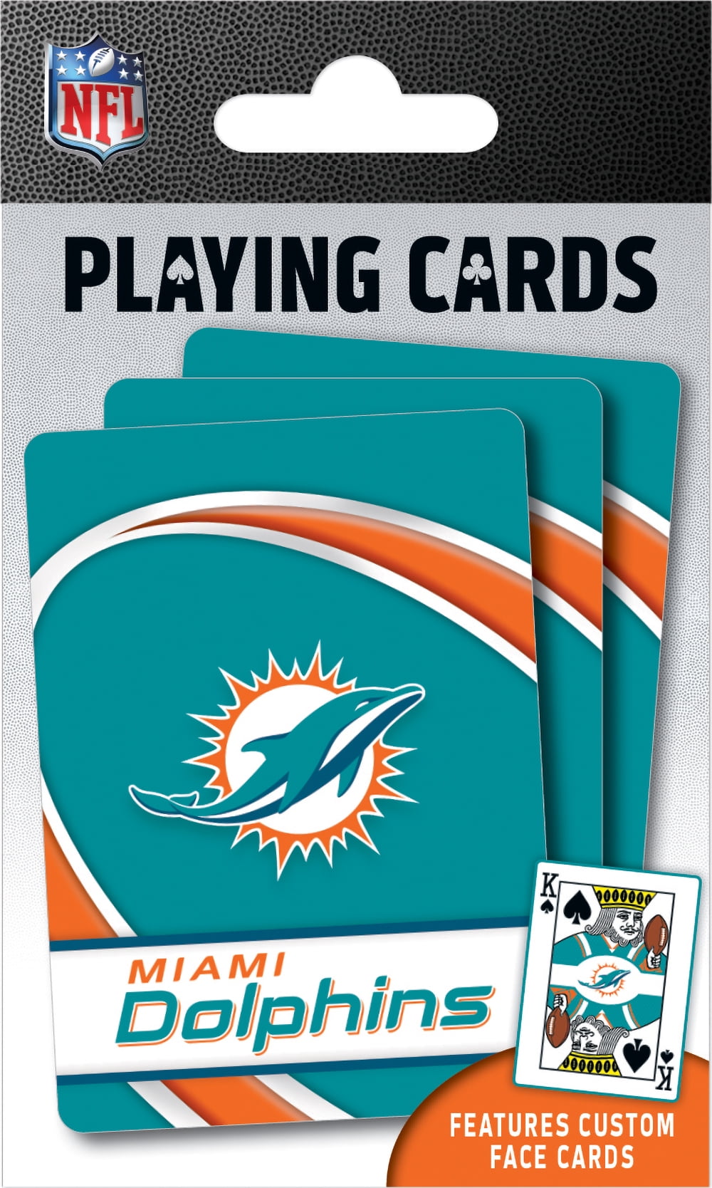 MasterPieces, NFL Miami Dolphins Playing Cards, 54 Card Deck - Walmart.com