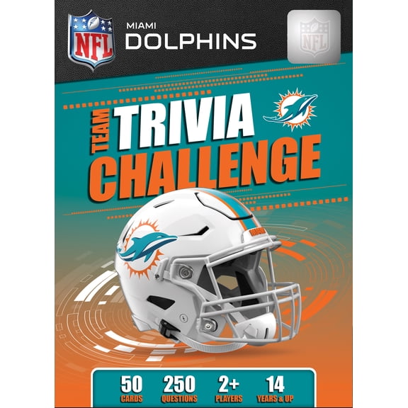 MasterPieces Officially Licensed NFL Miami Dolphins Trivia Challenge Card Game
