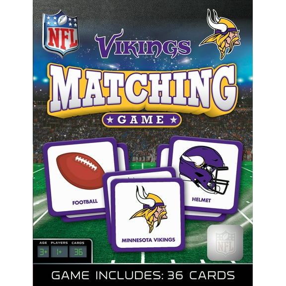 MasterPieces Officially Licensed NFL Minnesota Vikings Matching Game for Kids and Families