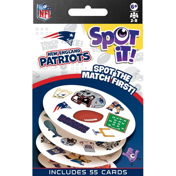 MasterPieces Officially Licensed NFL New England Patriots Spot It Game for Families