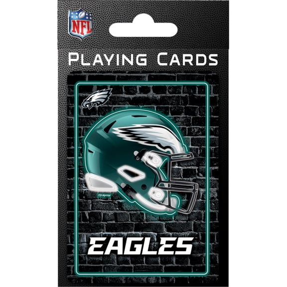 MasterPieces Officially Licensed NFL Philadelphia Eagles Playing Cards - 54 Card Deck for Adults