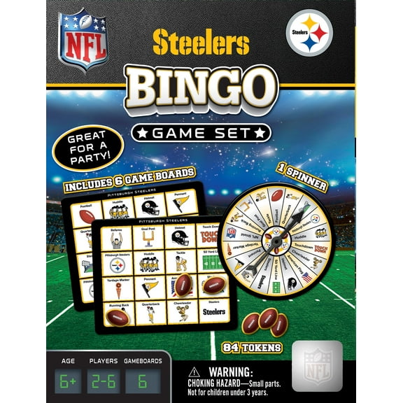 MasterPieces Officially Licensed NFL - Pittsburgh Steelers Bingo Game