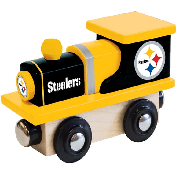 MasterPieces Officially Licensed NFL Pittsburgh Steelers Wooden Toy Train Engine