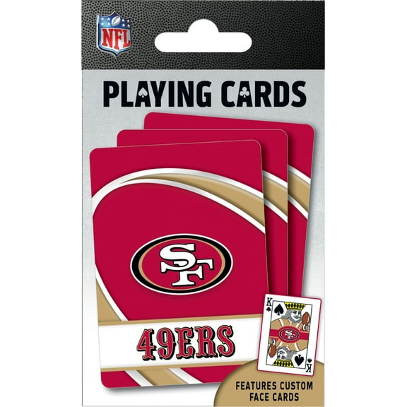 MasterPieces Officially Licensed NFL San Francisco 49ers Playing Cards - 54 Card Deck for Adults