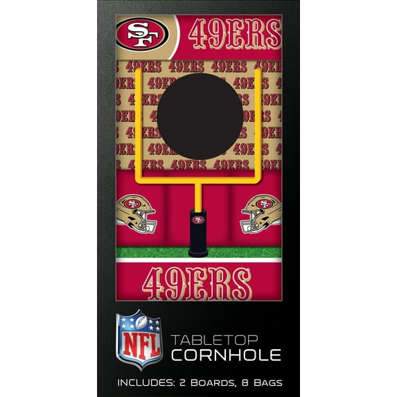 MasterPieces Officially Licensed NFL San Francisco 49ers Tabletop Cornhole for Adults