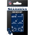 thumbnail image 1 of MasterPieces Officially Licensed NFL Seattle Seahawks - 6 Piece D6 Gaming Dice Set Ages 6 and Up, 1 of 3