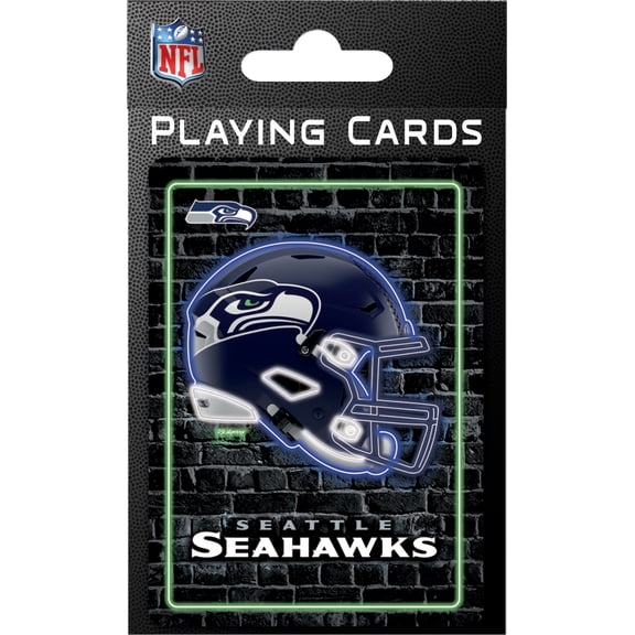 MasterPieces Officially Licensed NFL Seattle Seahawks Playing Cards - 54 Card Deck for Adults