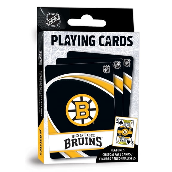 MasterPieces Officially Licensed NHL Boston Bruins Playing Cards - 54 Card Deck for Adults