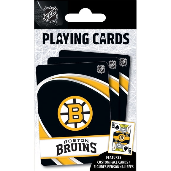 MasterPieces Officially Licensed NHL Boston Bruins Playing Cards - 54 Card Deck for Adults