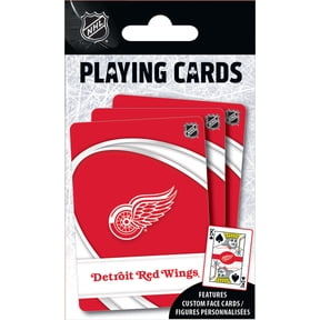 MasterPieces Officially Licensed NHL Detroit Red Wings Playing Cards - 54 Card Deck for Adults