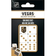 MasterPieces Officially Licensed NHL Las Vegas Golden Knights - 6 Piece D6 Gaming Dice Set Ages 6 and Up