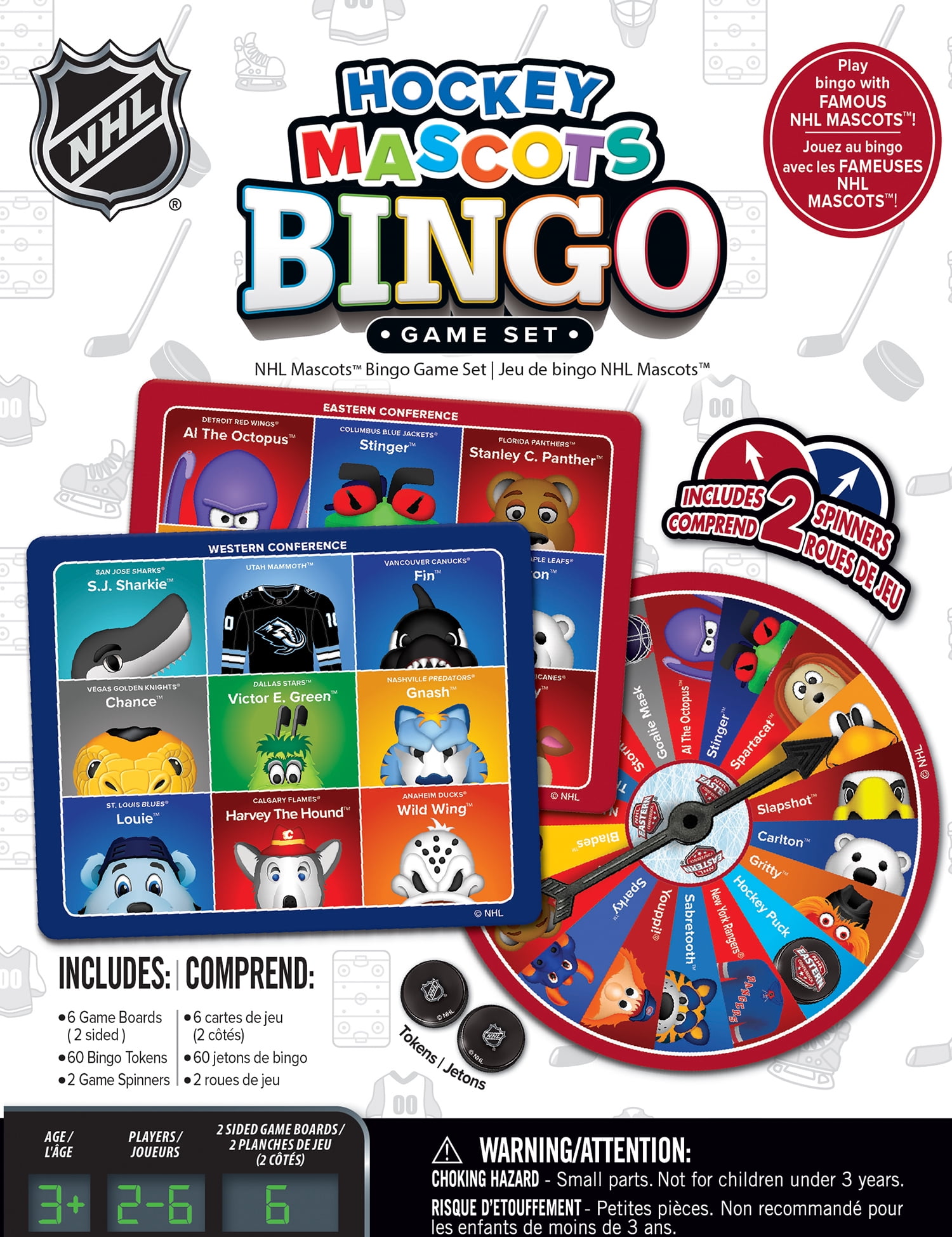 MasterPieces Officially Licensed NHL - Mascots Bingo Game