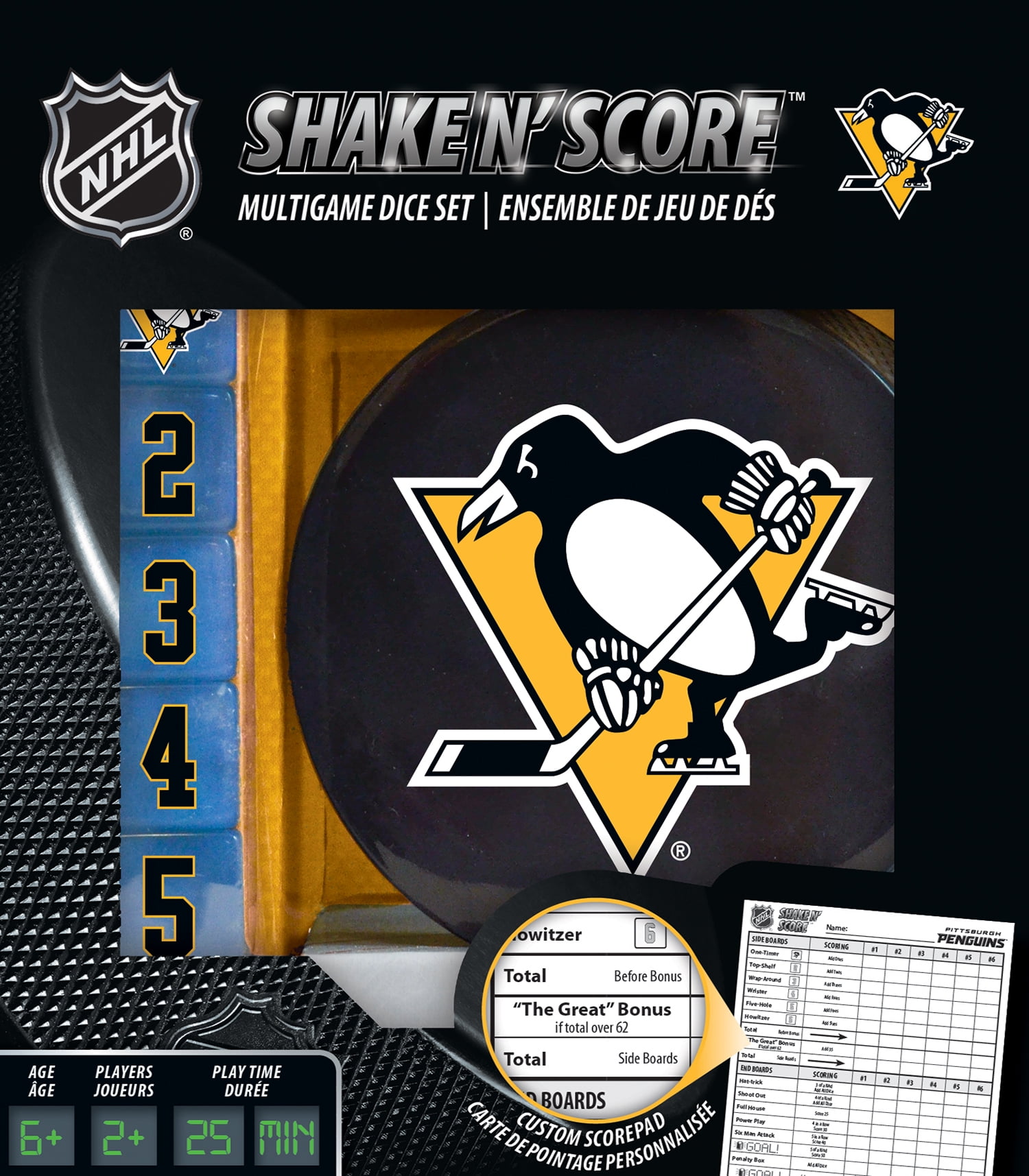 MasterPieces Officially Licensed NHL Pittsburgh Penguins Shake N' Score