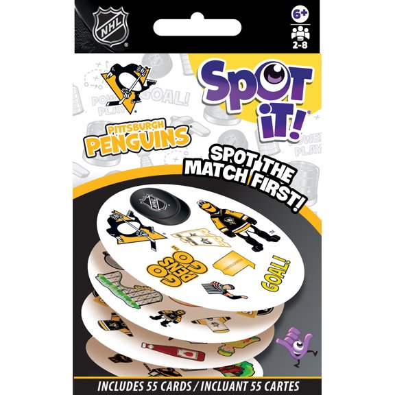 MasterPieces Officially Licensed NHL Pittsburgh Penguins Spot It Game for Families