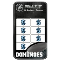 MasterPieces Officially Licensed NHL Seattle Kraken 28 Piece Dominoes Game for Adults