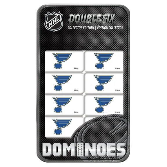 MasterPieces Officially Licensed NHL St. Louis Blues 28 Piece Dominoes Game for Adults