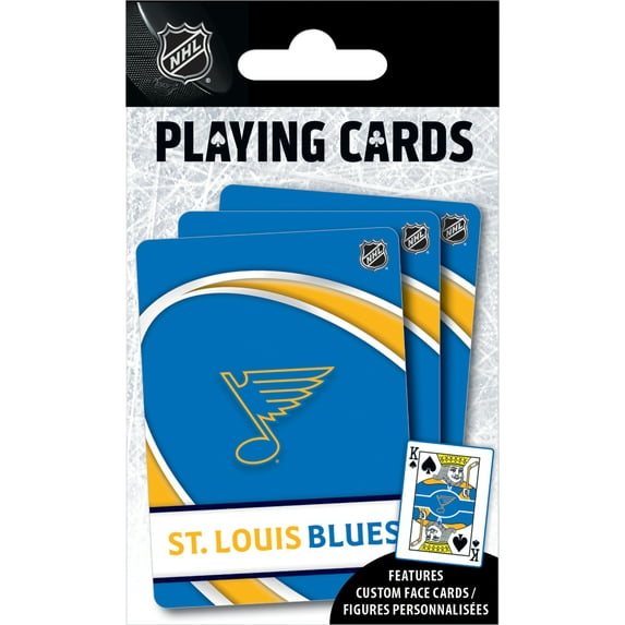 MasterPieces NHL St. Louis Blues Playing Cards - Officially Licensed 54 Card Deck for Adults