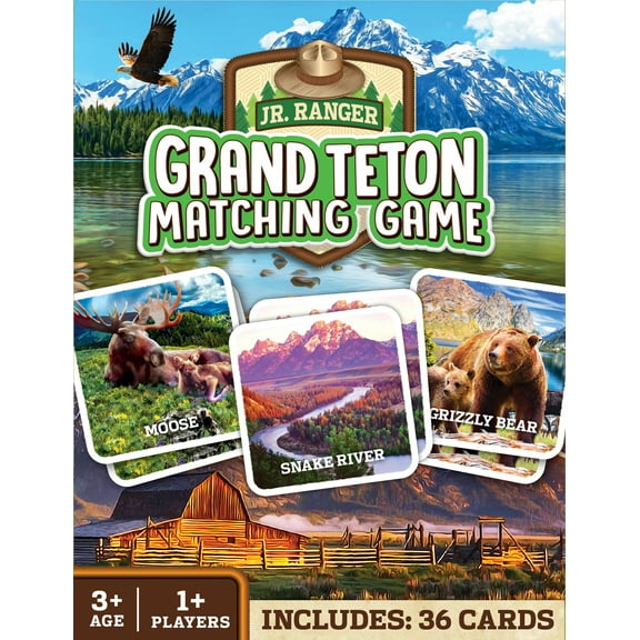 MasterPieces Officially Licensed National Parks Grand Teton Matching Game for Kids and Families