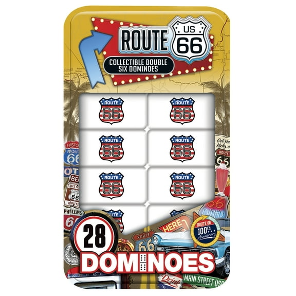 MasterPieces Officially Licensed Route 66 - 100th Anniversary Dominoes Game for Families