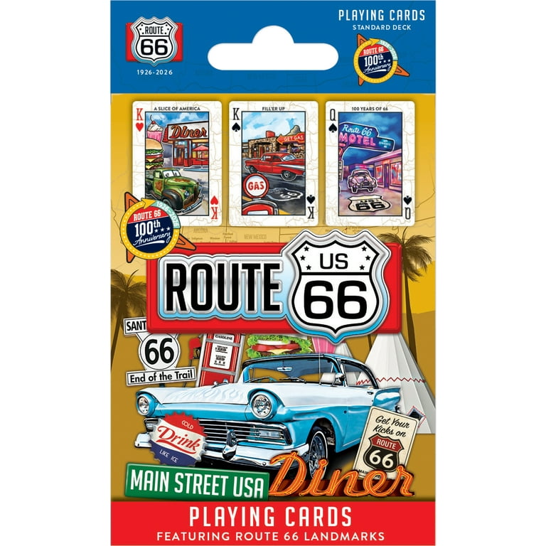 MasterPieces Officially Licensed Route 66 Playing Cards - 54 Card