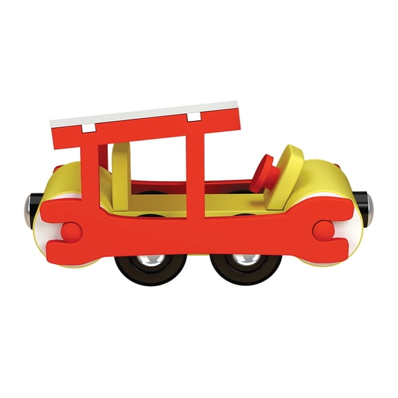 MasterPieces Officially Licensed The Fllintstones Cave Mobile Wooden Toy Train Engine For Kids