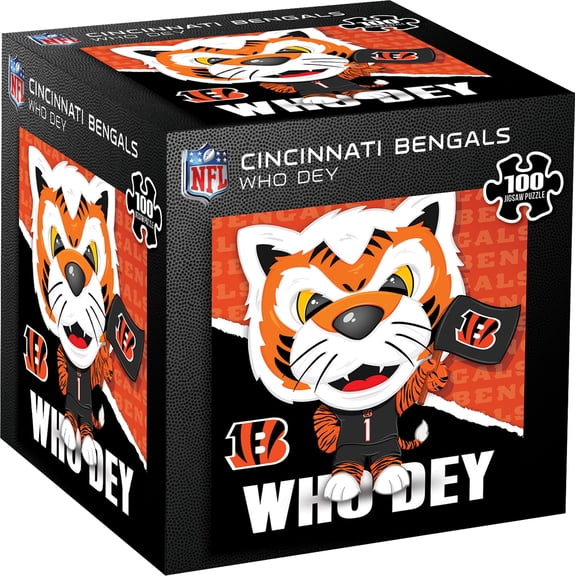 MasterPieces Officially Licensed NFL - Cincinnati Bengals Mascot 100 Piece Jigsaw Puzzle