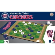 MasterPieces Officially licensed MLB Minnesota Twins Checkers Board Game for Families and Kids ages 6 and Up