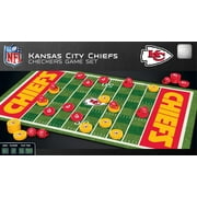 MasterPieces Officially licensed NFL Kansas City Chiefs Checkers Board Game for Families and Kids ages 6 and Up