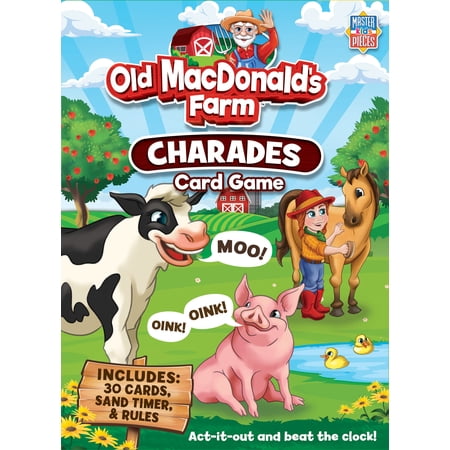 MasterPieces Old MacDonald's Farm Charades Card Game for Kids