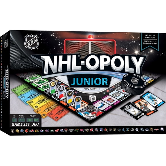 MasterPieces Opoly Family Board Games - NHL League Opoly Junior