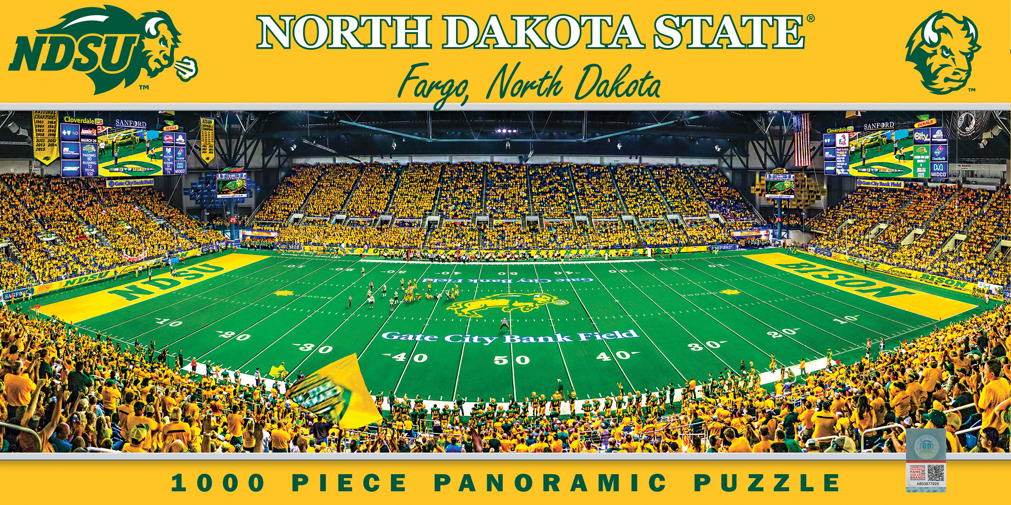 MasterPieces Panoramic Puzzle - NCAA North Dakota State Bison Center View - image 1 of 4