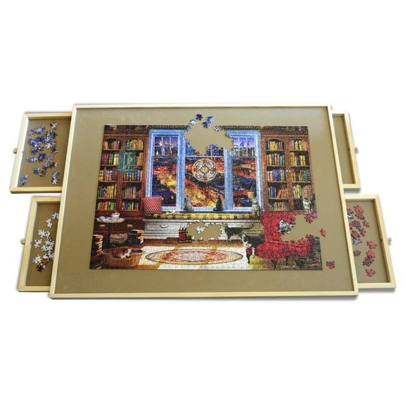 MasterPieces Puzzle Accessories - Wood Puzzle Table - 35"x26"x1.375"
