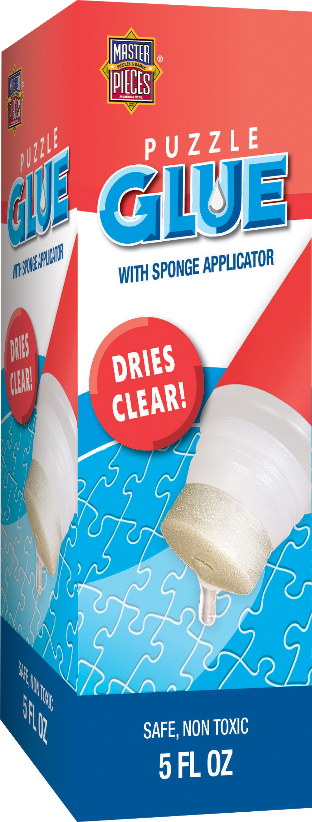 MasterPieces Puzzle Glue with Sponge Applicator, 5oz Clear