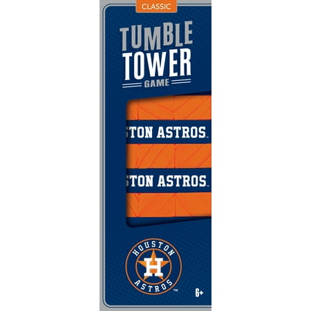 MasterPieces Real Wood Block Tumble Towers - MLB Houston Astros