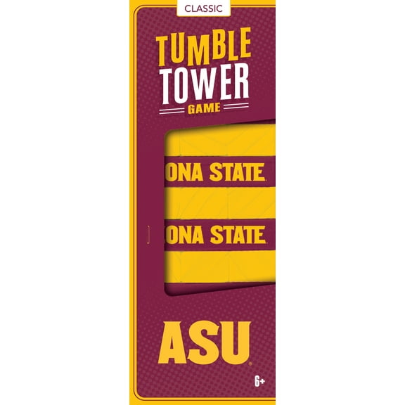 MasterPieces Real Wood Block Tumble Towers - NCAA Arizona State Sun Devils