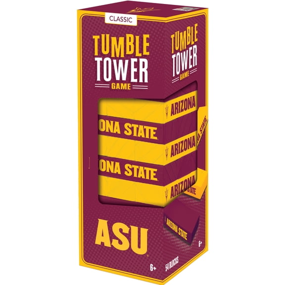 MasterPieces Real Wood Block Tumble Towers - NCAA Arizona State Sun Devils