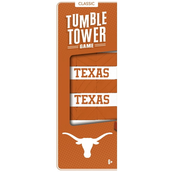 MasterPieces Real Wood Block Tumble Towers - NCAA Texas Longhorns